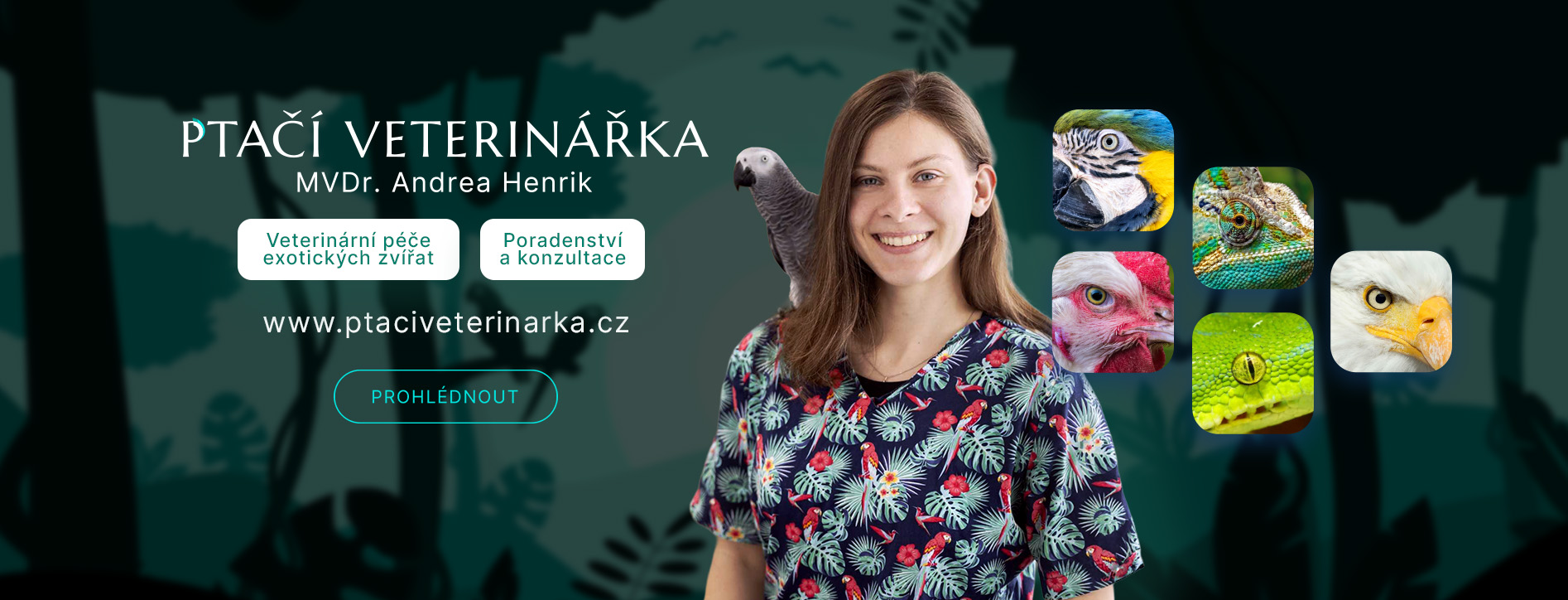 Ptačí veterinářka MVDr. Andrea Henrik